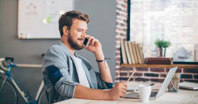 Stock Image of a Guy on the phone