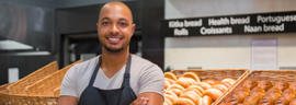 man in bakery